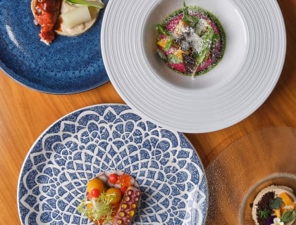 Multiple dishes on a table