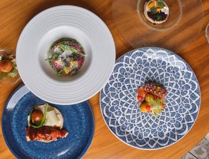 Multiple dishes on a table